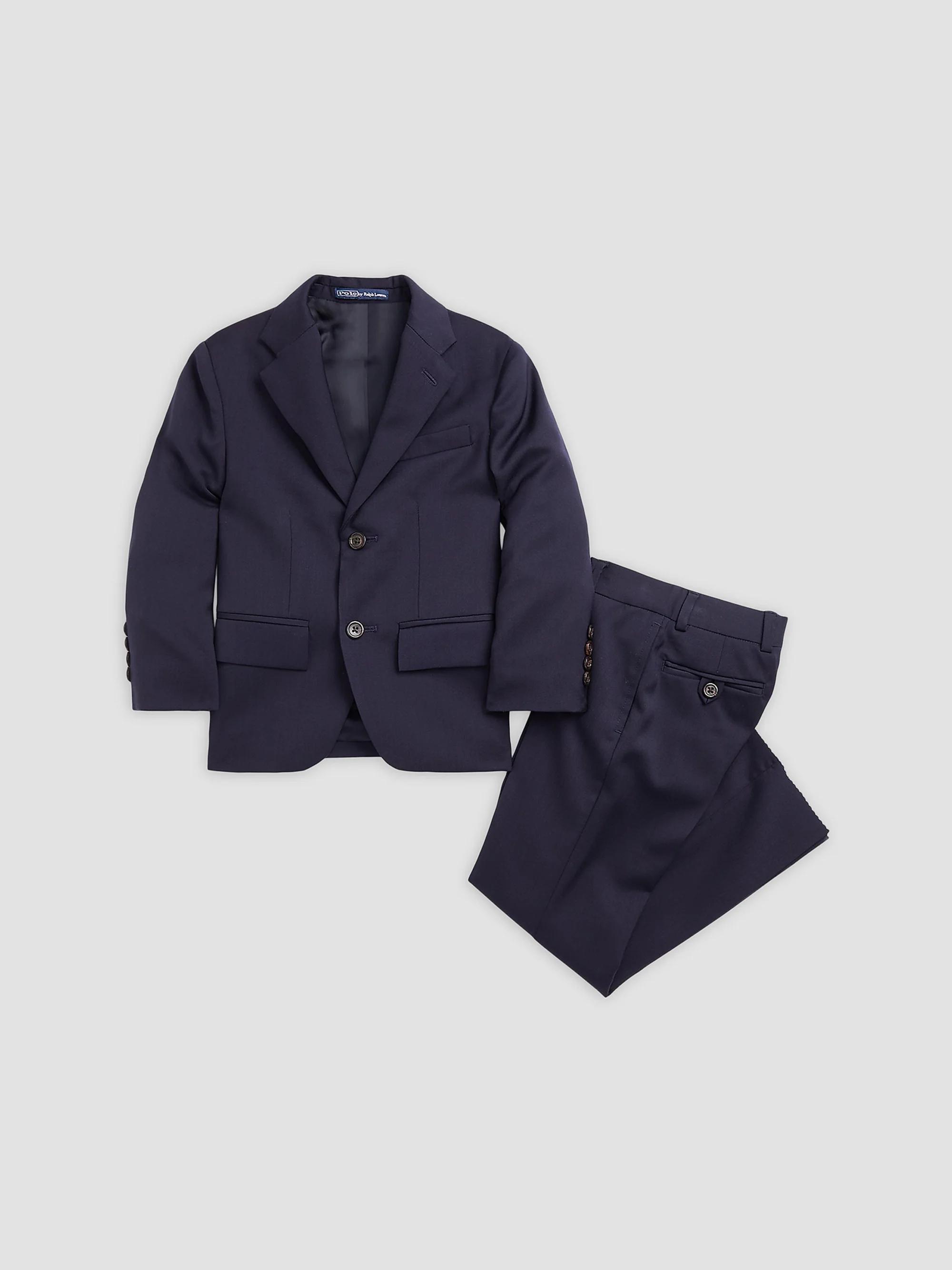 Shop Polo Ralph Lauren Boy's Notch Lapel Two-Button Wool Suit | Saks ...