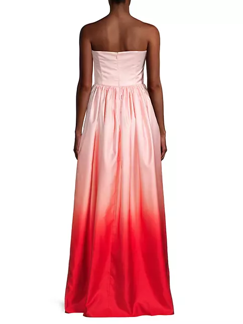 Shop Sau Lee Teigen Pleated-Strap A-Line Gown | Saks Fifth Avenue