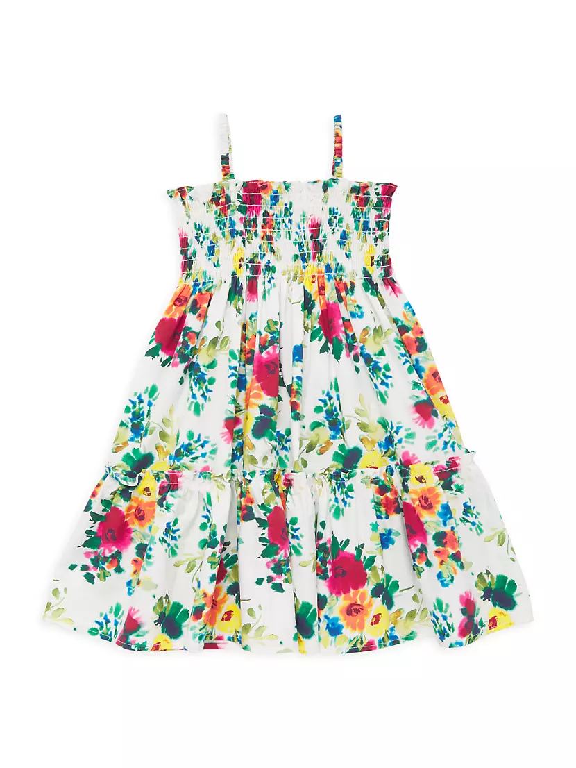 Shop Cara Cara Little Girl's & Girl's Goldie Floral Print Dress | Saks ...