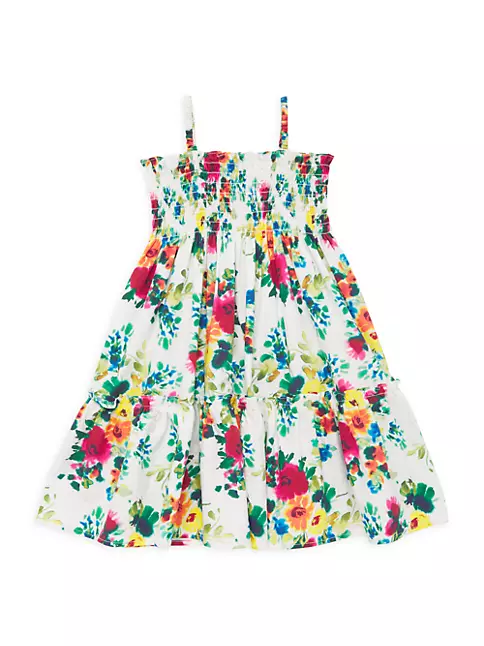 Shop Cara Cara Little Girl's & Girl's Goldie Floral Print Dress | Saks ...