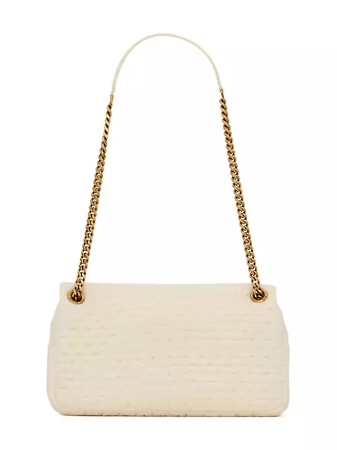 Shop Saint Laurent Calypso Chain Bag in Quilted Organza and Lambskin ...