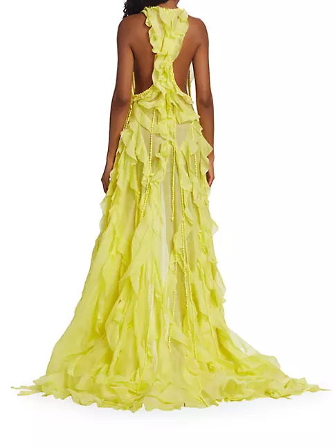Shop Zimmermann Wonderland Sleeveless Ruffle Gown | Saks Fifth Avenue