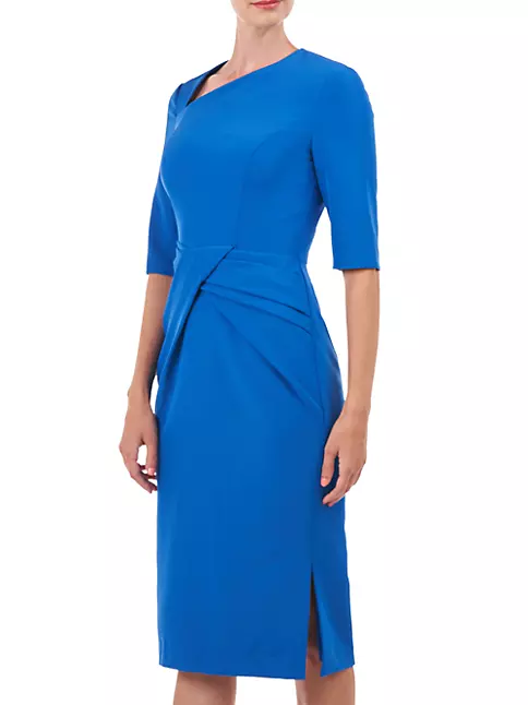 Shop Kay Unger Alexa Pleated Midi-Dress | Saks Fifth Avenue