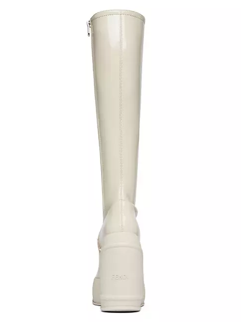 Shop Fendi 140MM Knee-High Wedge Boots | Saks Fifth Avenue