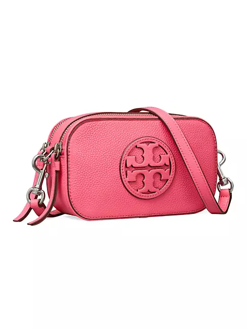 Shop Tory Burch Mini Miller Leather Crossbody Bag | Saks Fifth Avenue