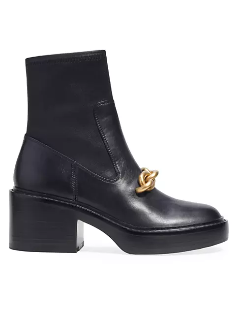 Shop COACH Kenna 70MM Leather Ankle Booties | Saks Fifth Avenue
