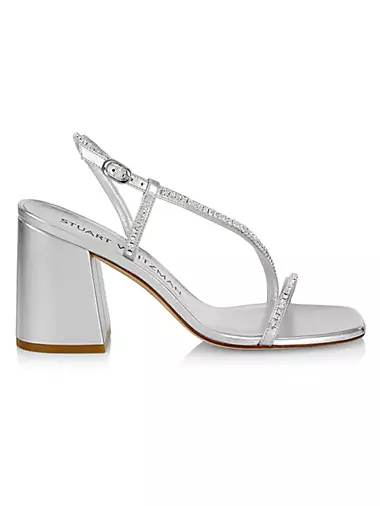 Soiree Crystal & Leather Sandals