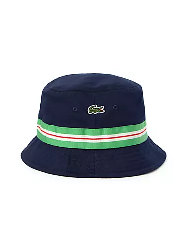 Grosgrain Striped Bucket Hat