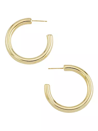 Michelle Rhodium-Plated Mini Hoop Earrings