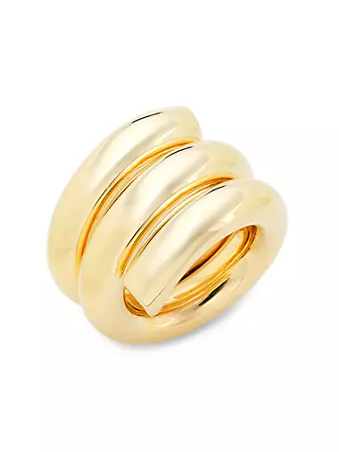 Lilly 10K Gold-Plated Coil Ring