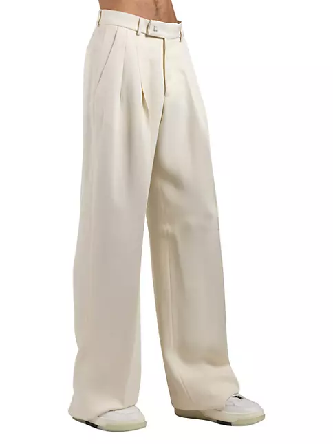 Shop Amiri Double-Pleated Dress Pants | Saks Fifth Avenue