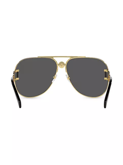 Shop Versace VE2255 63MM Pilot Sunglasses | Saks Fifth Avenue
