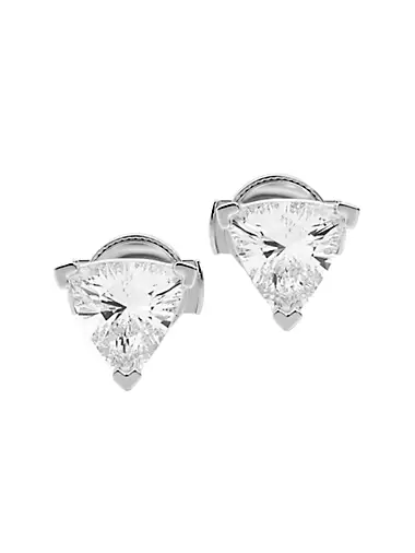 Ethereal 14K White Gold & 2 TCW Lab-Grown Diamond Stud Earrings