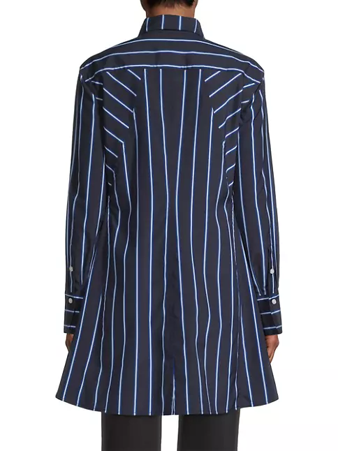 Shop Donna Karan New York Striped Tunic Shirt | Saks Fifth Avenue