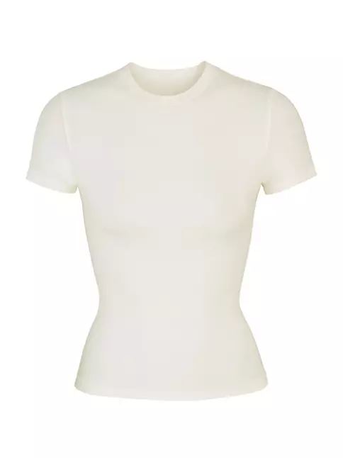 Shop SKIMS Cotton Jersey T-Shirt | Saks Fifth Avenue