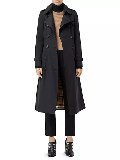 Shop Burberry Heritage Chelsea Long-Length Trench Coat | Saks Fifth Avenue