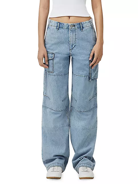 Shop rag & bone Nora Cotton-Linen Cargo Pants | Saks Fifth Avenue