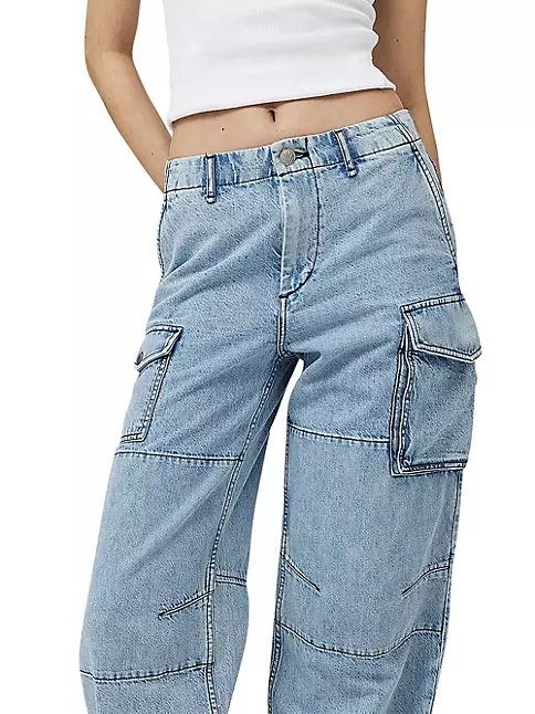 Shop rag & bone Nora Cotton-Linen Cargo Pants | Saks Fifth Avenue
