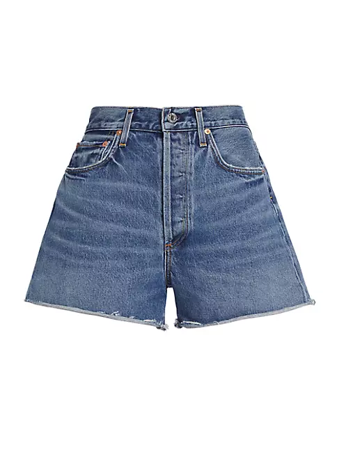 Shop Citizens of Humanity Marlow Mid-Rise Denim Cut-Off Shorts | Saks ...