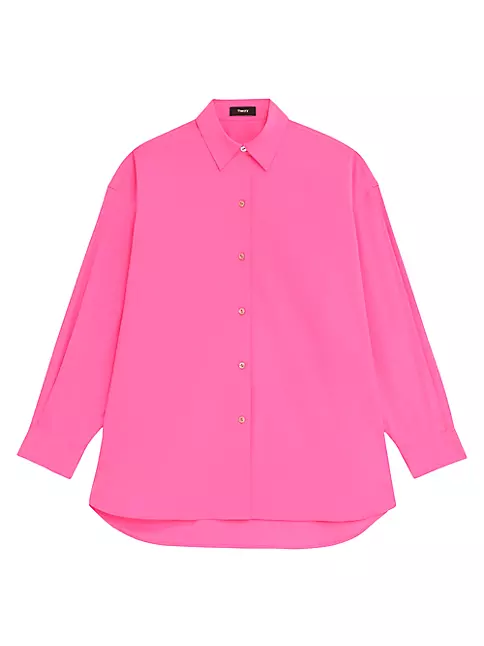 Shop Theory Oversized Button-Front Shirt | Saks Fifth Avenue