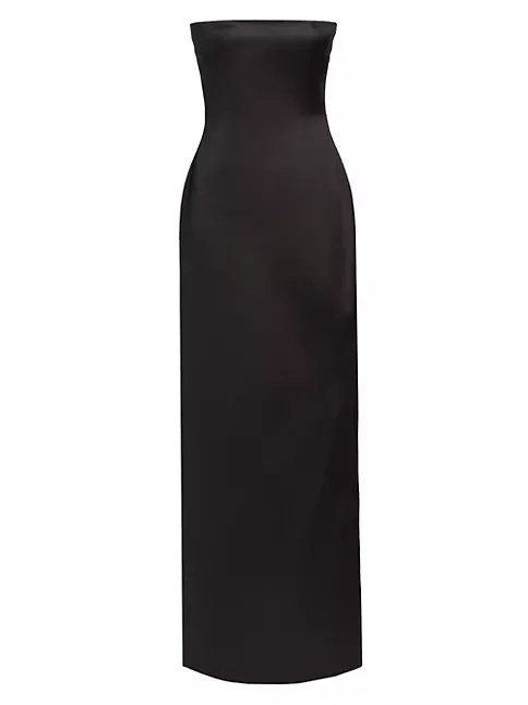Shop The Row Reeta Strapless Satin Column Gown | Saks Fifth Avenue