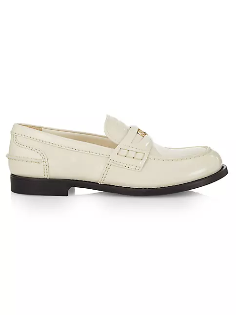 Shop Miu Miu 20MM Patent Leather Loafers | Saks Fifth Avenue