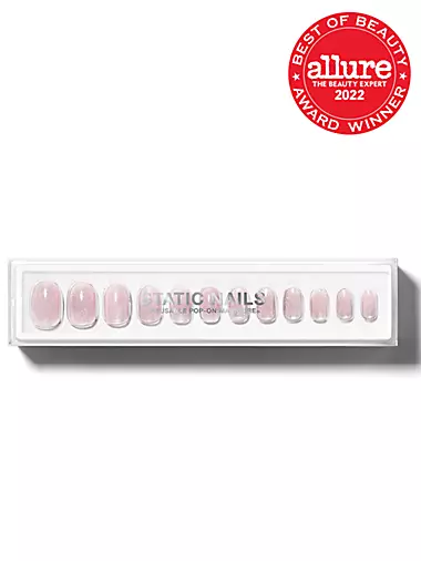 Reusable Pop-On Manicures® Velvet Nails Pink Round Set