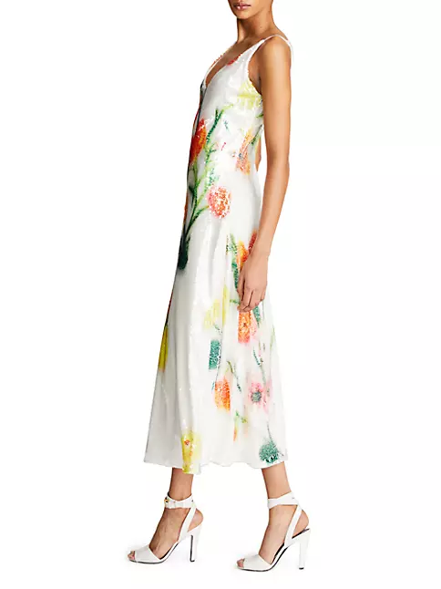 Shop Halston Caralyn Sequin Dress | Saks Fifth Avenue