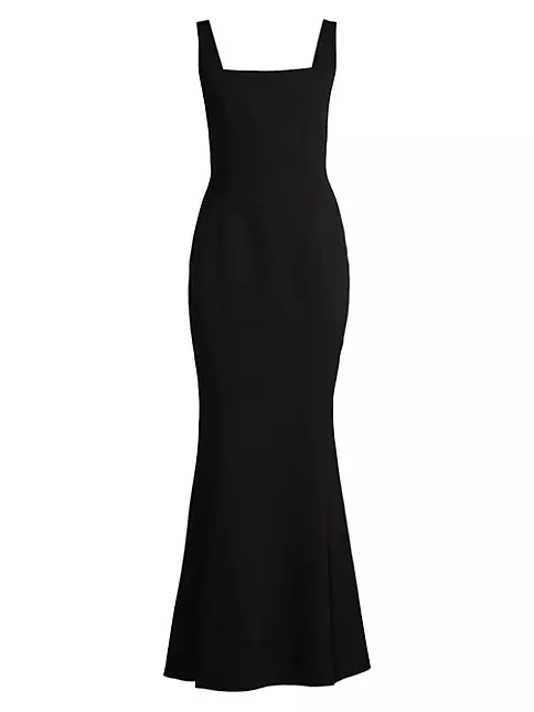 Shop Laundry by Shelli Segal Square-Neck Trumpet Gown | Saks Fifth Avenue