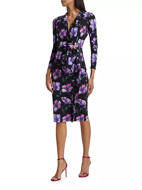 Shop Chiara Boni La Petite Robe Aella Floral Midi-Dress | Saks Fifth Avenue