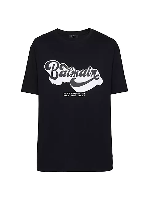 Shop Balmain Balmain 70s Logo Bulky-Fit T-Shirt | Saks Fifth Avenue
