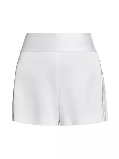 Donald Crystal-Embellished Twill Shorts