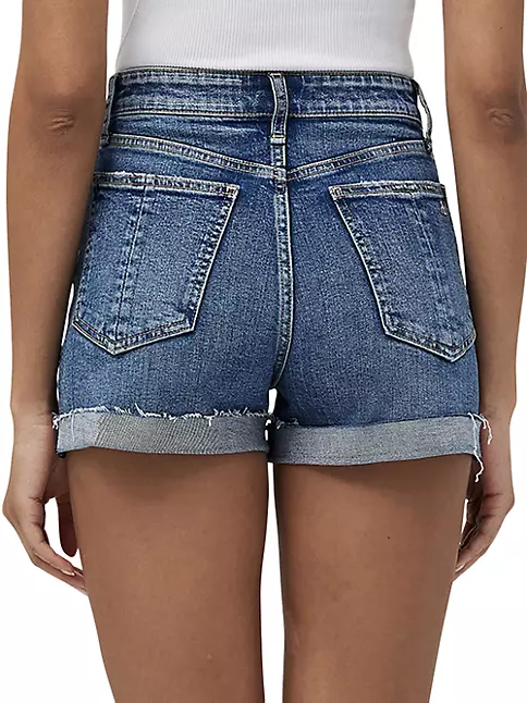 Shop rag & bone Nina High-Rise Denim Shorts | Saks Fifth Avenue