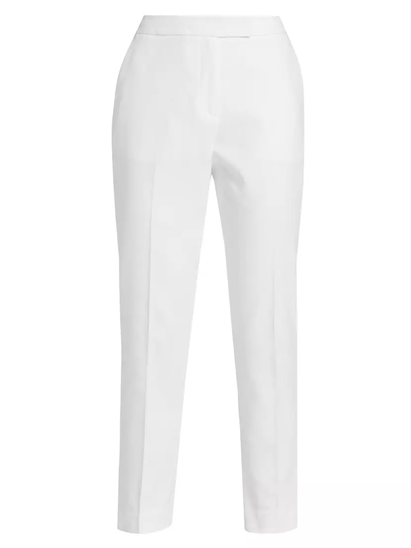 Shop Elie Tahari Cotton Slim-Leg Pants | Saks Fifth Avenue