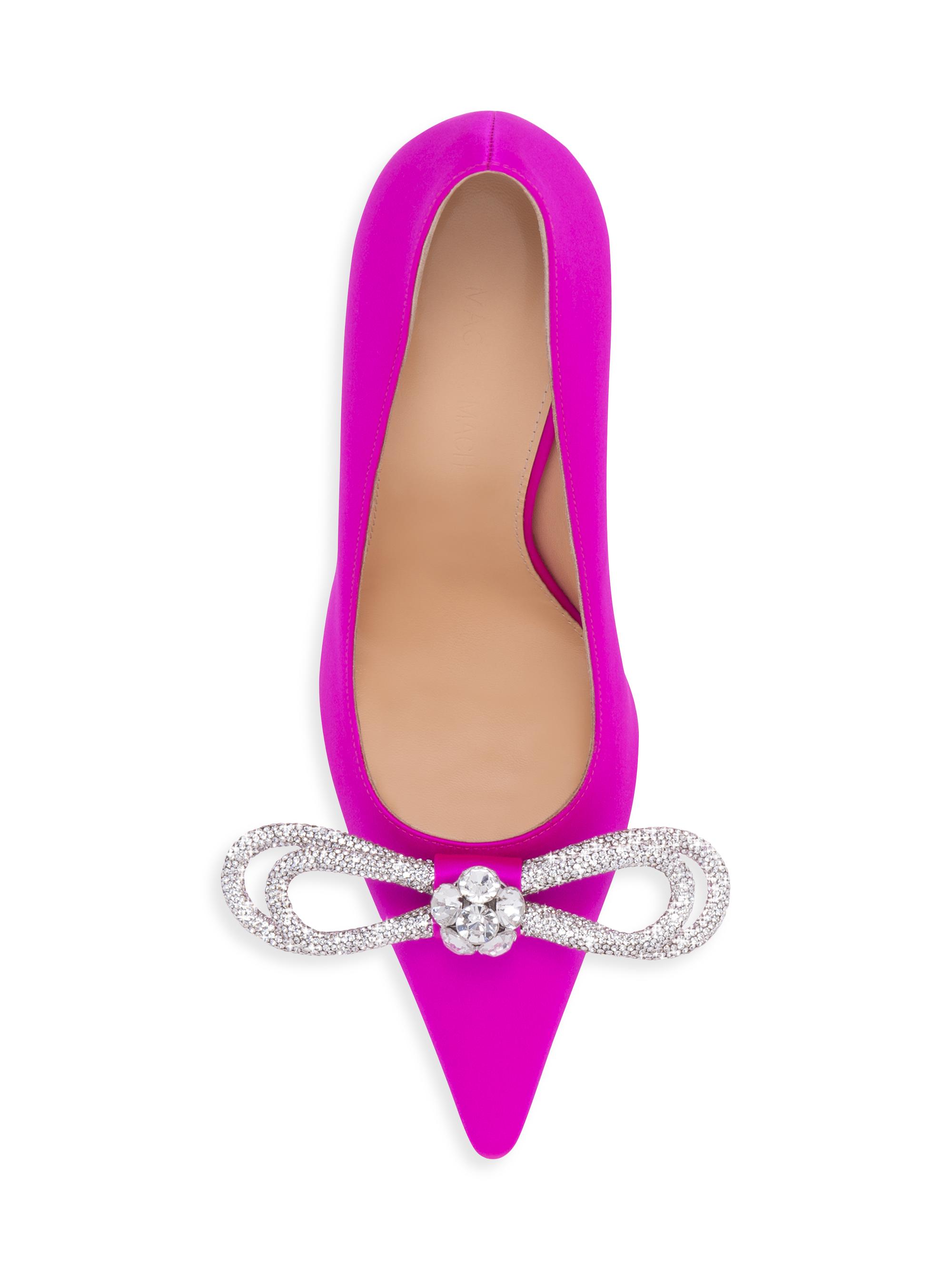 POINTED-TOE HIGH PUMPS 95MM IN YELLOW MESH AND SILK main image 0