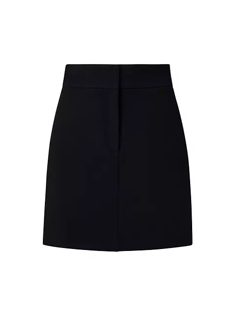 Shop Akris punto Wool A-Line Miniskirt | Saks Fifth Avenue
