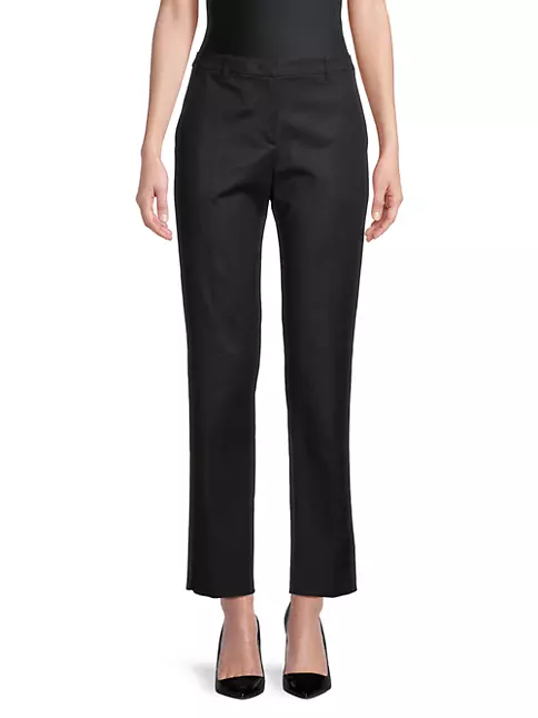 Shop Emporio Armani High-Rise Straight-Leg Trousers | Saks Fifth Avenue