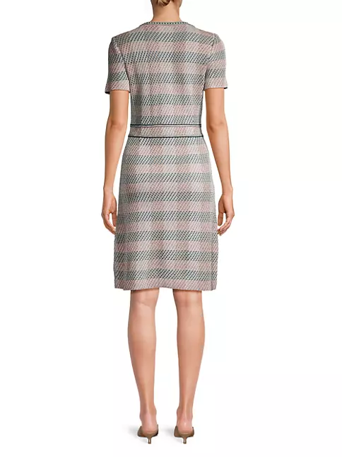 Shop Misook Plaid Tweed Sheath Dress | Saks Fifth Avenue