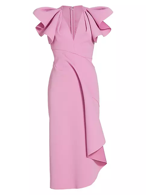 Shop Acler Redwood Midi-Dress | Saks Fifth Avenue