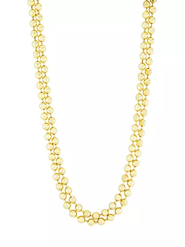 Goldtone Ball-Chain Necklace