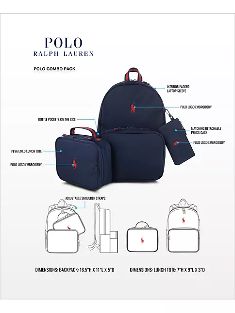 Shop Polo Ralph Lauren Polo Bear Backpack 9AR027-E69 multi | SNIPES USA