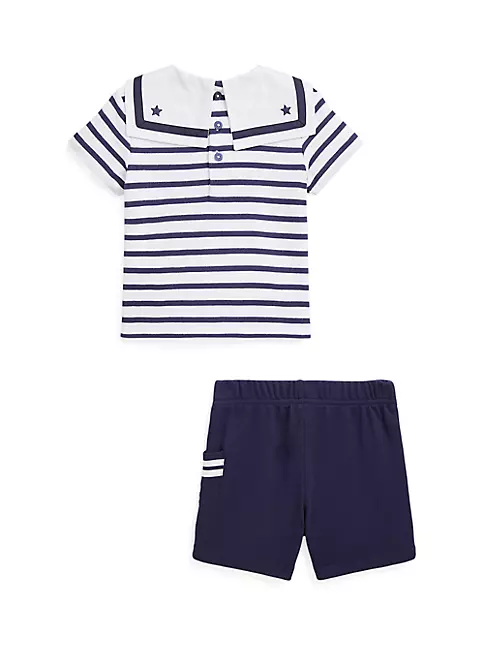 result wipe out Intensive Shop Polo Ralph Lauren Baby Boy's Striped Sailor T-Shirt & Shorts Set |  Saks Fifth Avenue