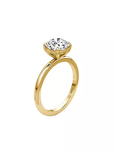 VRAI x Saks 18K Yellow Gold & 1.5 TCW Lab-Grown Diamond Solitaire Engagement Ring