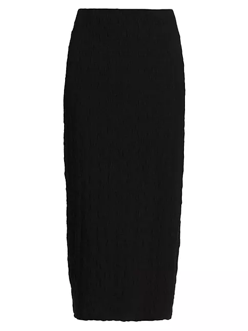 Shop Vince Textured Midi-Skirt | Saks Fifth Avenue