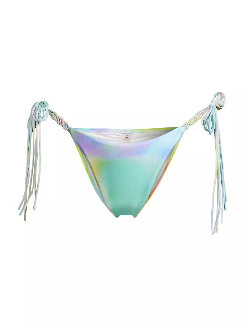 Shop PQ Mila Tie-Dye String Bikini Bottoms | Saks Fifth Avenue