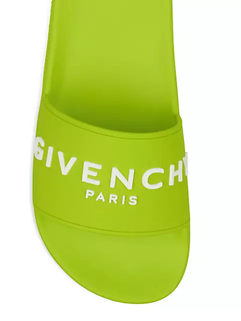 dyr Konkret Hurtig Shop Givenchy Givenchy Paris Flat Sandals in Rubber | Saks Fifth Avenue