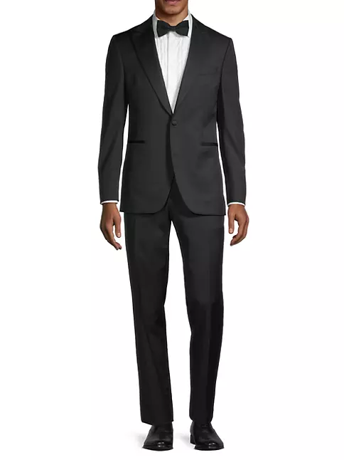 Shop Paul Stuart Wool One-Button Tuxedo | Saks Fifth Avenue