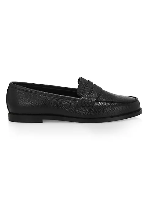Shop Manolo Blahnik Perrita Leather Loafers | Saks Fifth Avenue