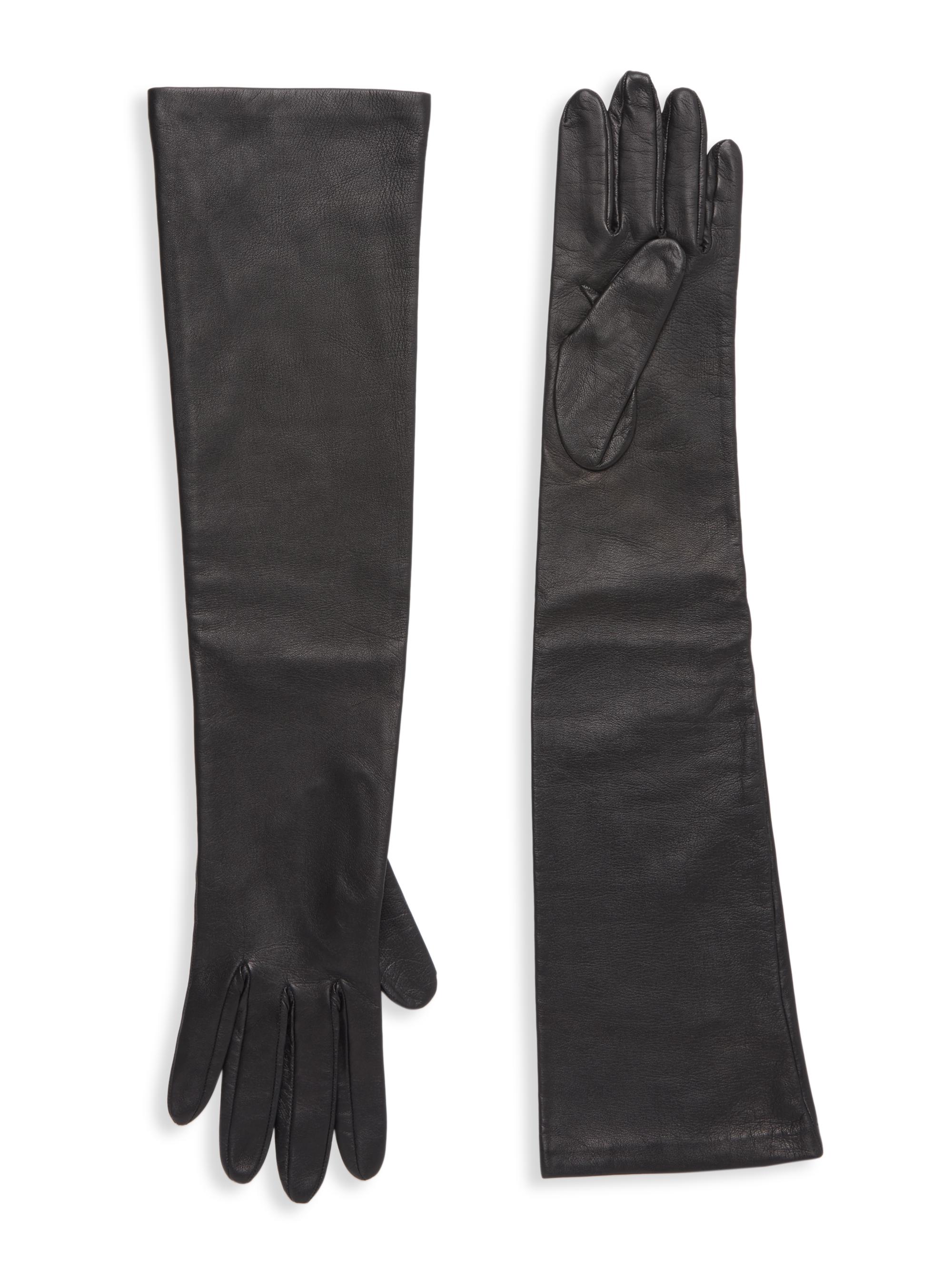 Leather Elbow-Length Gloves