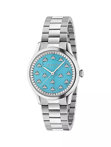 G-Timeless Stainless Steel & Turquoise Bracelet Watch